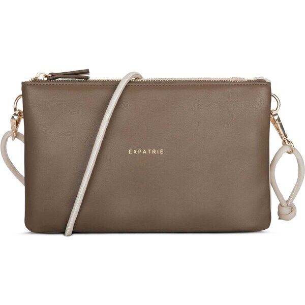 Expatrié Taška cez rameno Emilie béžová / hnedá / zlatá 54309618