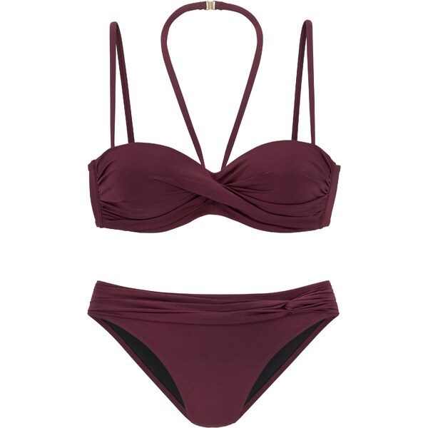 LASCANA Bikiny vínovo červená 54319054