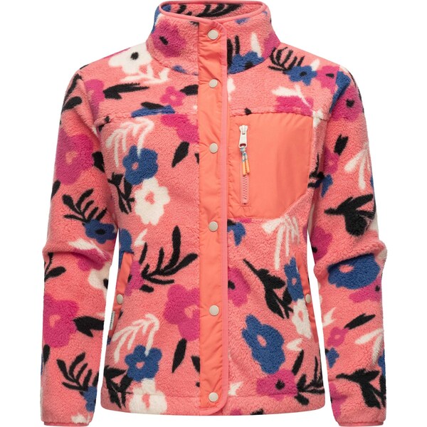 Ragwear Flisová bunda Appopis námornícka modrá / oranžová / koralová / 65871908