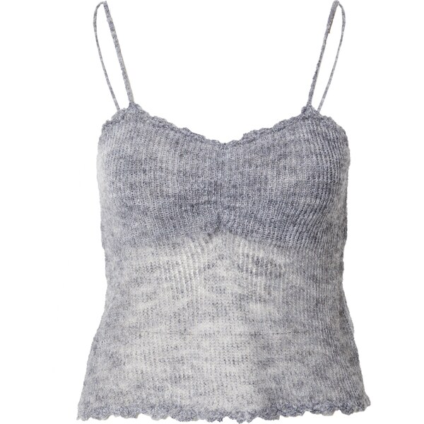 SHYX Vyšívaný top sivá melírovaná 54293575