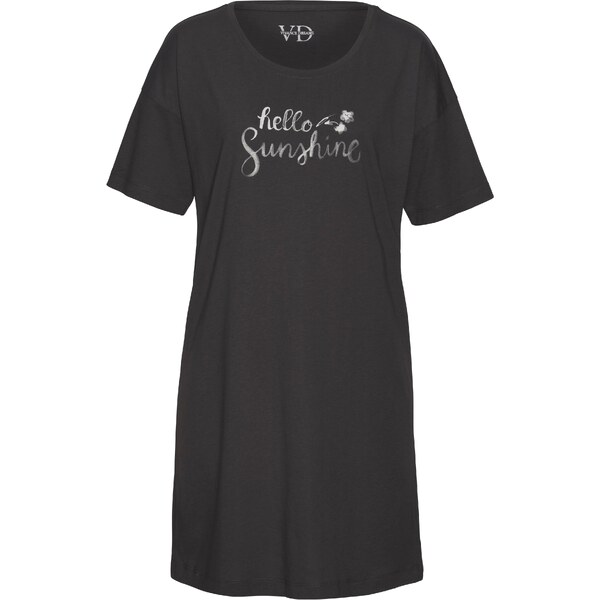 VIVANCE Nočná košieľka Dreams čierna / biela 54286535