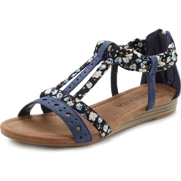 LASCANA Sandále modrá / biela 54344259