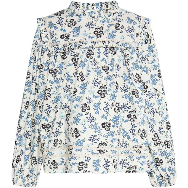 DreiMaster Vintage Blúzka námornícka modrá / zelená / čierna / biela 54293099