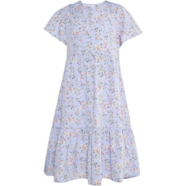 DreiMaster Vintage Šaty svetlomodrá / trávovo zelená / purpurová / 54293473