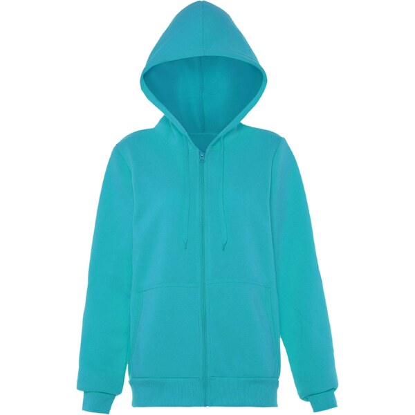 Flyweight Tepláková bunda modrozelená 65791556