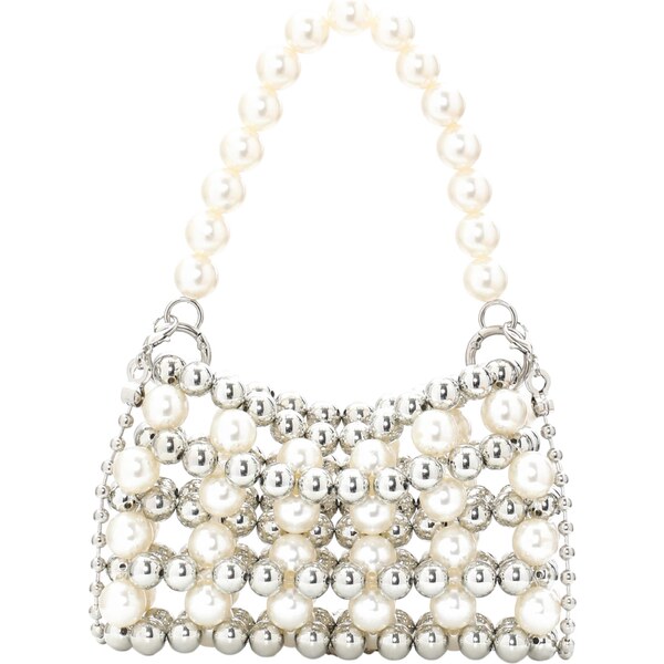 Koosh Kabelka strieborná / perlovo biela 65791974