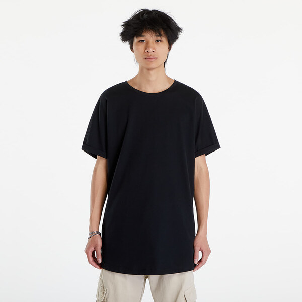 Tričko Urban Classics Long Shaped Turnup Black S 55209556