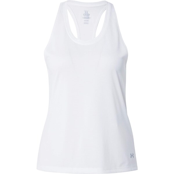UNDER ARMOUR Športový top Streaker strieborná / biela 55005333