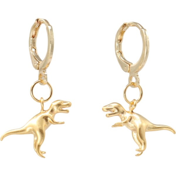 Fräulein Wunder Náušnice T-Rex zlatá 54319814