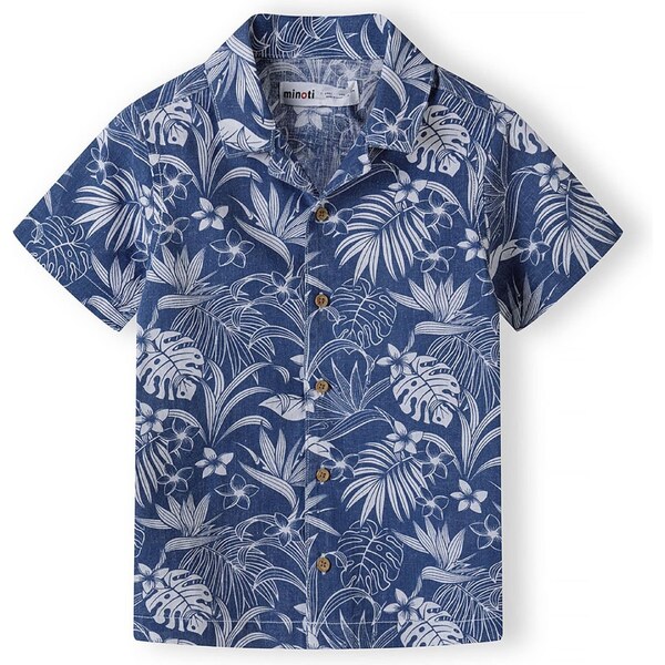 MINOTI Košeľa tmavomodrá / svetlosivá 54342995