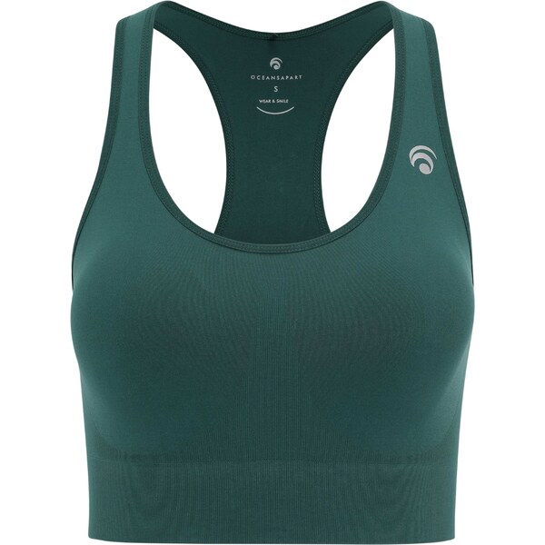 OCEANSAPART Športová podprsenka Beverly svetlosivá / tmavozelená 56313279