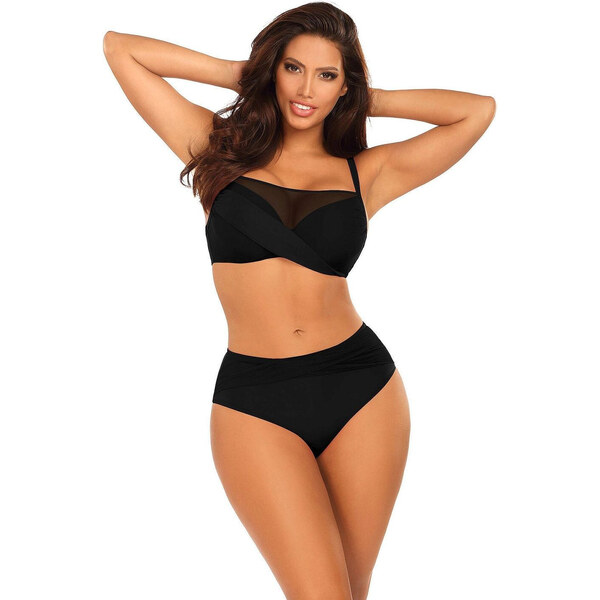 Dámske dvojdielne plavky Fashion 32 S1002N3-19 Black - SELF 52715488