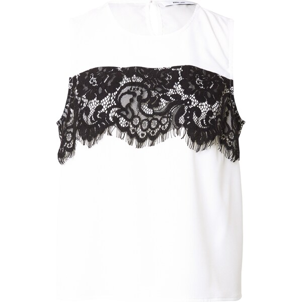 ABOUT YOU Top Poppy čierna / biela 54318051
