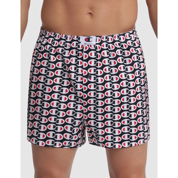 Trenírky CHAMPION LOOSE BOXER ROCHESTER čierne 52918944