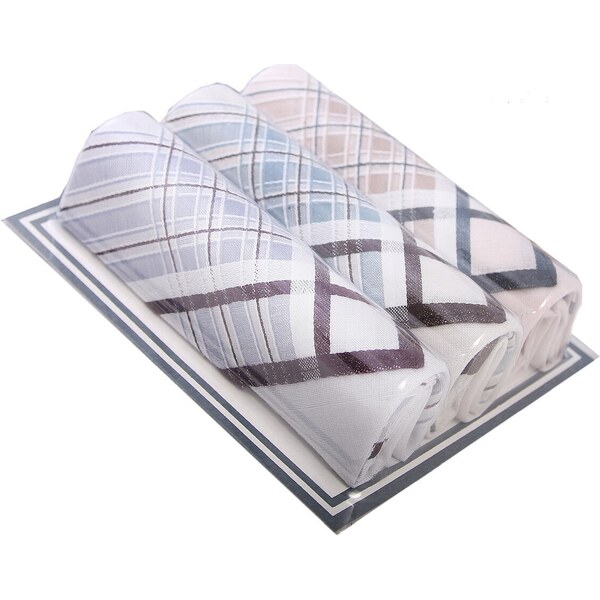 Etex Pánske vreckovky M14 svetlé darčeková krabička (3 ks) 66160389