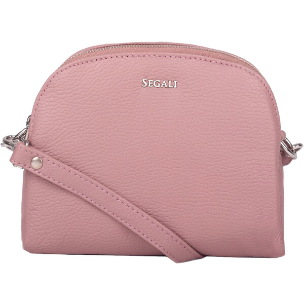 SEGALI Dámska kožená crossbody kabelka 12 Cameo Rose 66581329