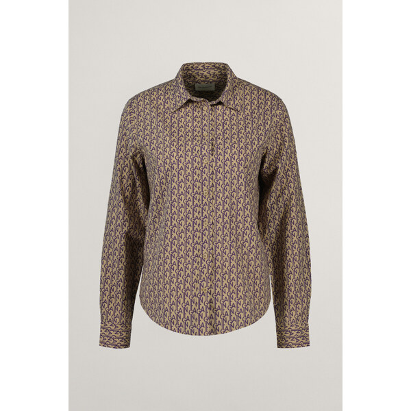 KOŠEĽA GANT REG MONOGRAM PRINT CTN VOILE SHIRT PANSY PURPLE 53180726