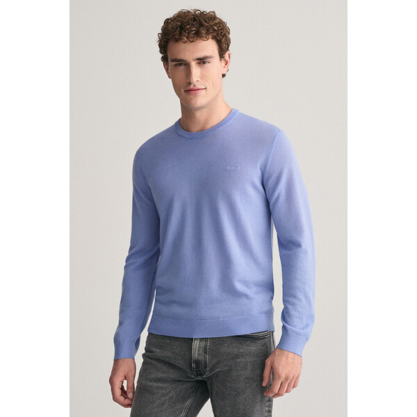 SVETER GANT EXTRAFINE MERINO WOOL C-NECK GENTLE BLUE 53180750