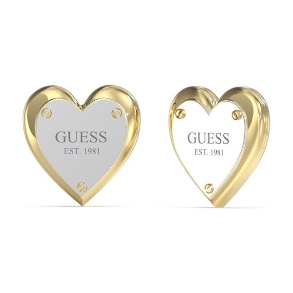 Guess Srdiečkové bicolor náušnice All You Need Is Love 66587198