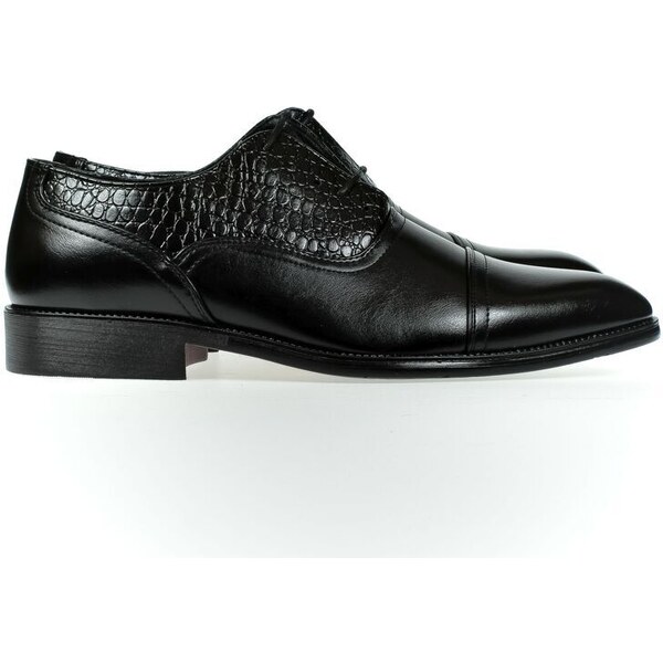 JOHN-C Pánske čierne spoločenské topánky JERGUS 53178470