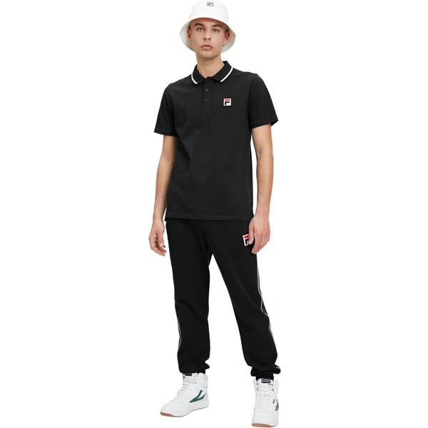 Fila Polo Neck T-Shirt Mens Black 65384821