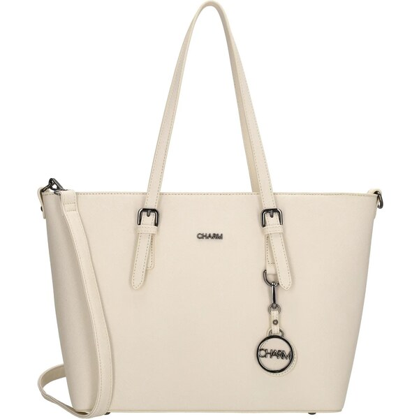 Charm London Béžová veľká shopper kabelka na rameno „Misty“ 53199896