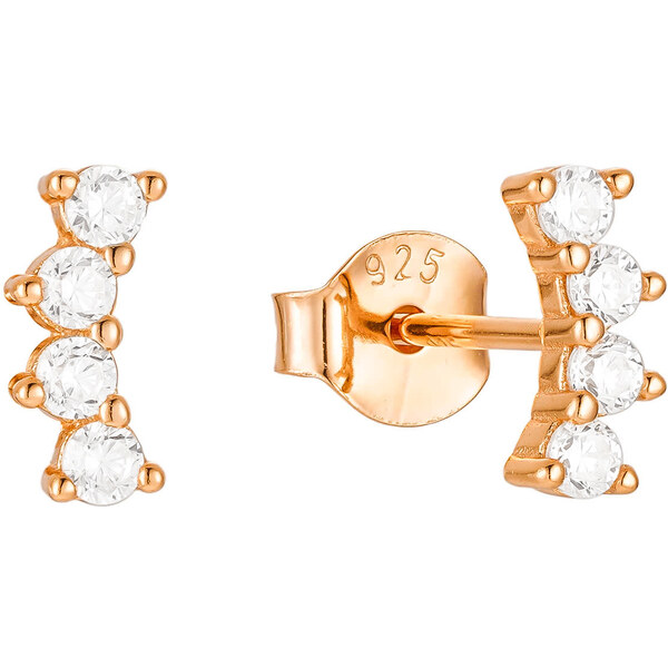 Olivie Strieborné náušnice POLMESIAC ROSE 8832 53031013