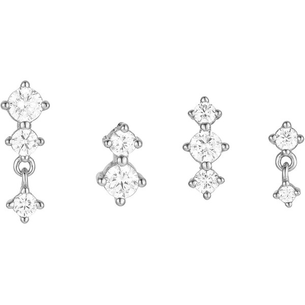 Olivie Strieborné náušnice 4 ks 8837 53031018