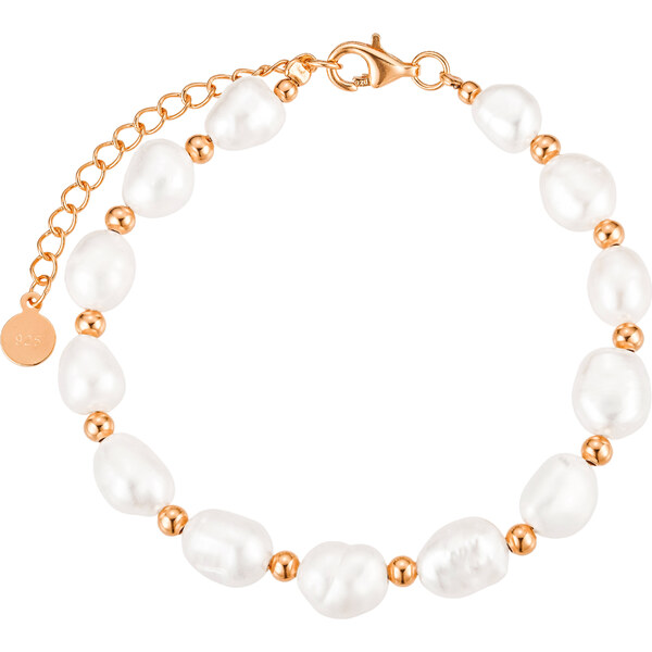 Olivie Strieborný perlový náramok ROSE 8805 52700773