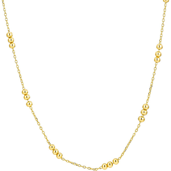 Olivie Strieborný náhrdelník s guličkami GOLD 8884 53199070