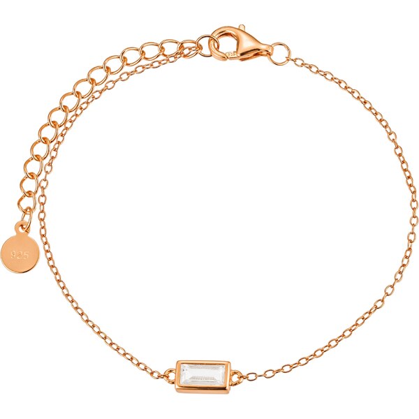 Olivie Strieborný náramok OBDELNÍK ROSE 8874 53178531