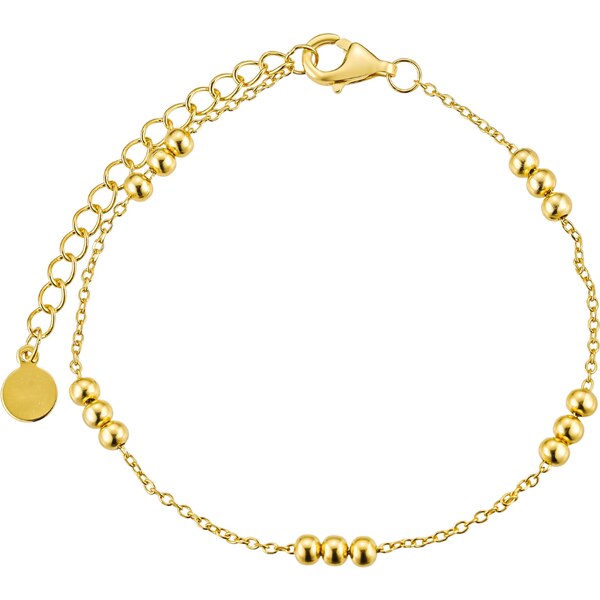 Olivie Strieborný náramok s guličkami GOLD 8881 53178536