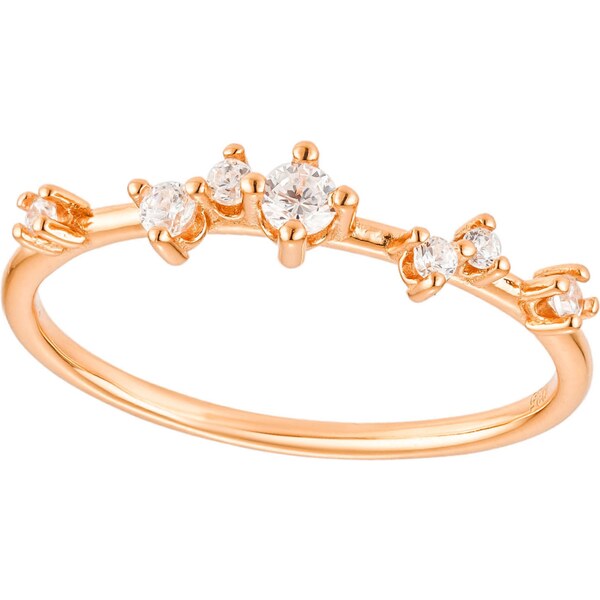 Olivie Strieborný prsteň HVIEZDNÉ NEBO ROSE 8865 53149403