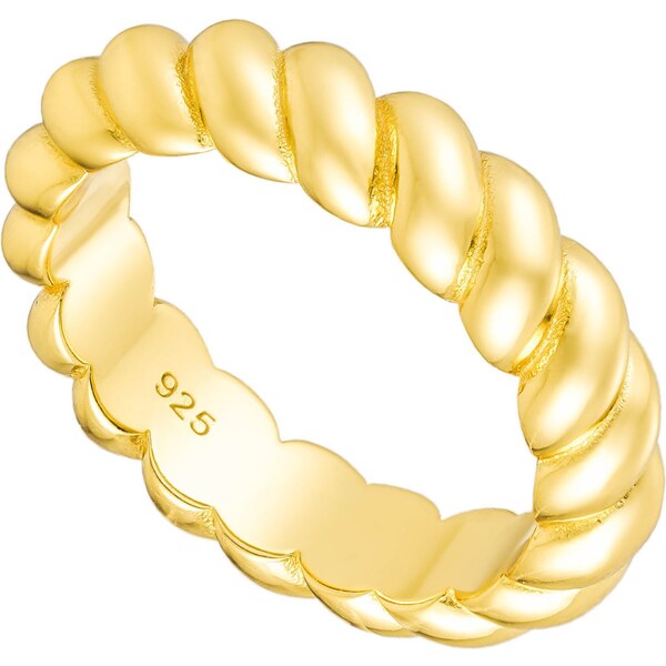 Olivie Strieborný prsteň CROISSANT GOLD 4,7mm 8799 52676200