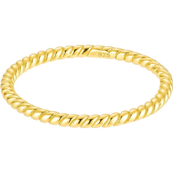 Olivie Strieborný zatočený prsteň GOLD 8839 53031020