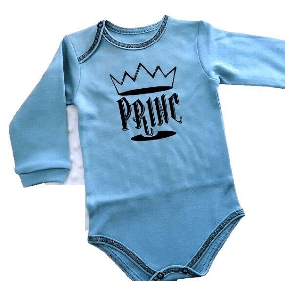 Remix Detské BODY nápisové Princ Blue 64906812