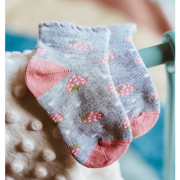Steven Baby ponožky Strawberry Grey 63035383