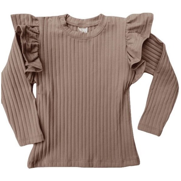 Mrofi Dievčenské tričko s volánmi Duff Pink 46458001