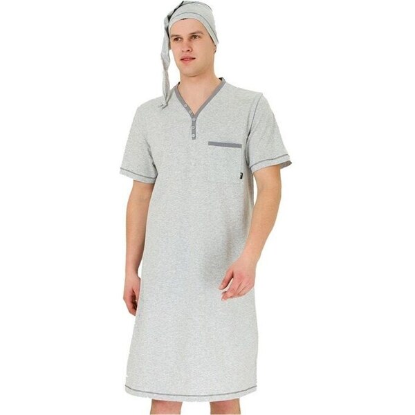 Hotberg Pánska Nočná Košela Boni Grey 46458197