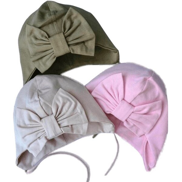 RADA Dievčenská čiapka Sofia s mašľou 46458254