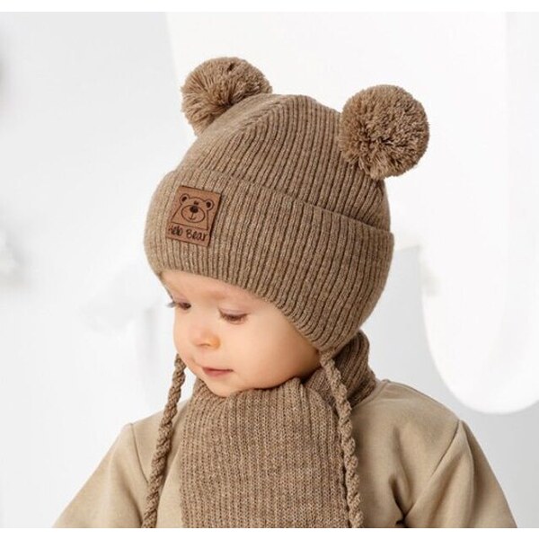 AJS Zimná čiapka a šál Hello Bear 66156663