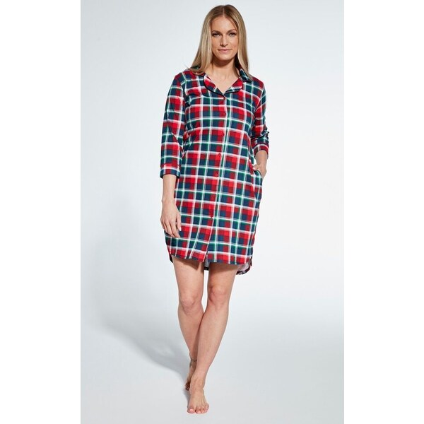 Cornette Dámska nočná košeľa Britney KARO 53241092