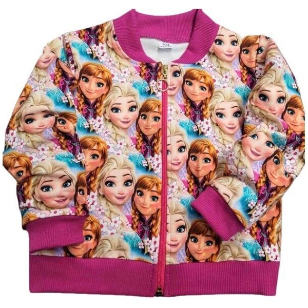 La Bambola Luxusná dievčenská mikina Frozen Magenta 53241152