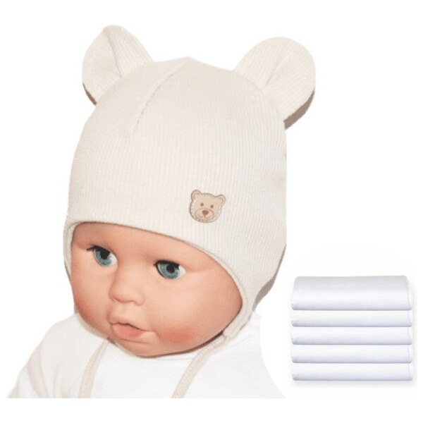 RADA Domka Rebro Beige a bavlnená plienka 5ks 53241208