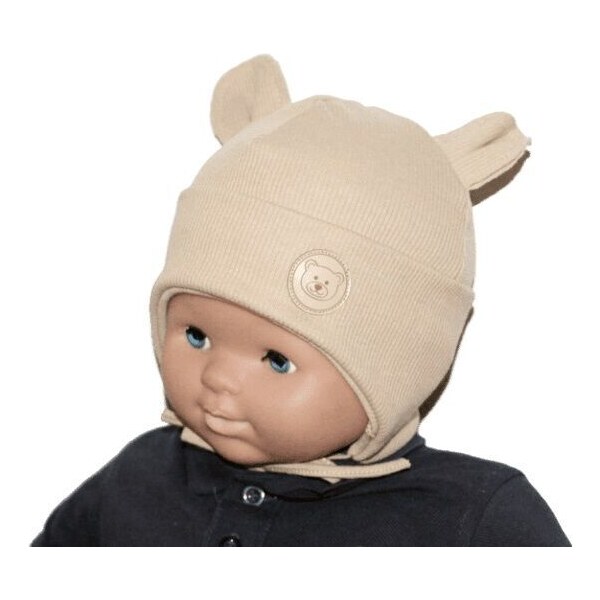 RADA Detská čiapka BEBE Rebro Beige 53241228