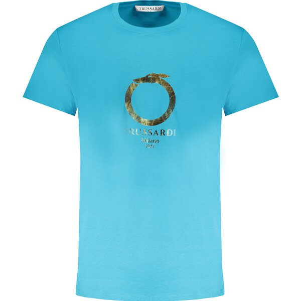 Pánske tričko TRUSSARDI s krátkym rukávom modré 64709542