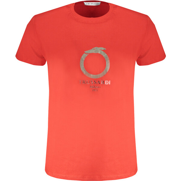 Pánske červené tričko Trussardi 64703838