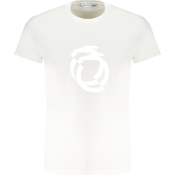 Biele pánske tričko Trussardi s krátkym rukávom 64711307