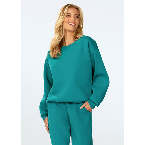 Dámska mikina Rehema tyrkysová - DKaren 53257477