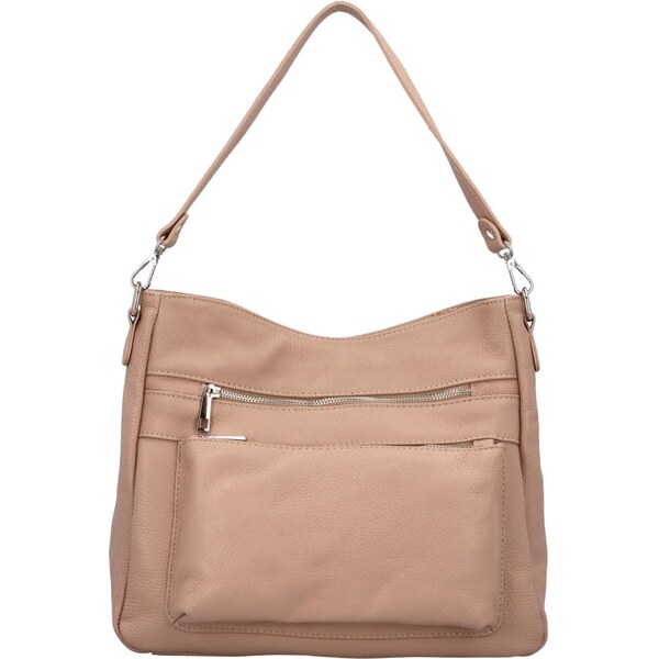 Delami Vera Pelle Dámska kožená kabelka cez rameno staroružová - 53378227